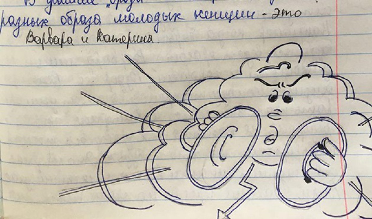Рисунки в тетрадках